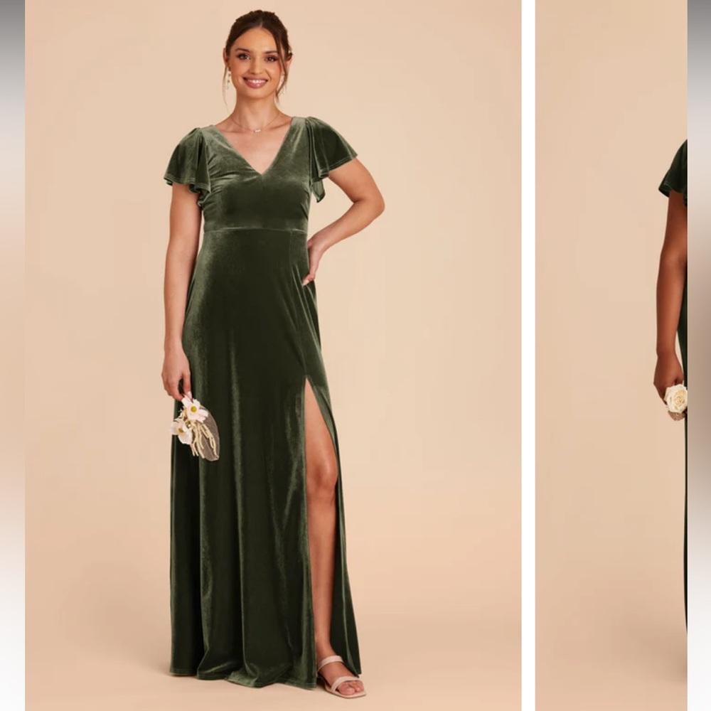 Birdy Grey - Hannah Dress - Velvet Olive - Size L